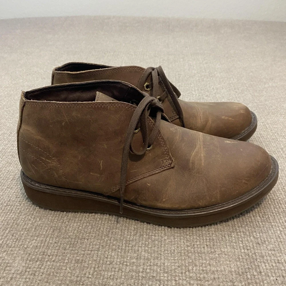L.L. Bean Boots Mens Size 10 Brown Leather Chukka Ankle Casual Comfort 511447